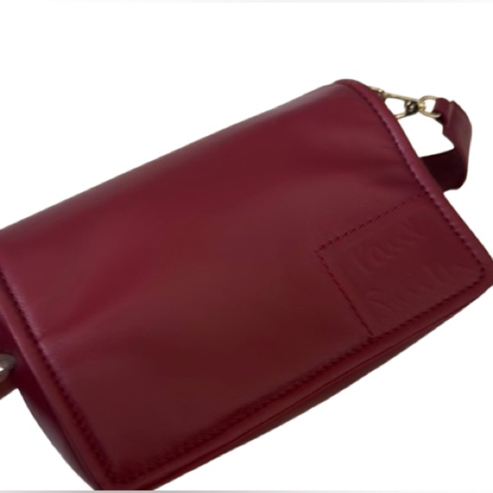 Paul Smith Red Leather Crossbody & Shoulder Bag Minimalist Design